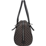 Celine Black Macadam Nylon Boston Shoulder Bag