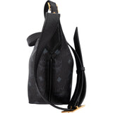 MCM Monogram Visetos Aren Crescent Crossbody Bag
