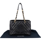 Chanel Quilted Caviar Leather Grand Shopping CC Shoulder Bag