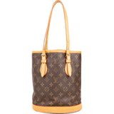 Louis Vuitton Monogram Canvas Bucket PM Shoulder Bag