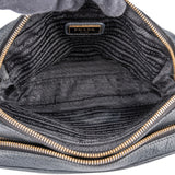 Prada Blue Vitello Daino Leather Camera Crossbody Bag