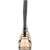 Burberry Nova-Check Monogram Studded Shoulder Bag