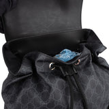 Gucci Monogram GG Supreme Canvas Web Backpack