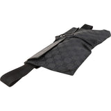 Gucci Black Monogram GG Canvas Belt Crossbody Bag