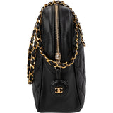 Chanel Quilted Lambskin CC Camera Crossbody Bag
