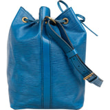 Louis Vuitton Blue Epi Leather Sac Noé Petit Shoulder Bag