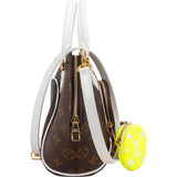 Louis Vuitton Monogram Canvas White Leather Limited Match Game On Ellipse BB Handbag