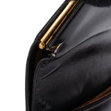 Gucci Black Leather Vintage Handbag