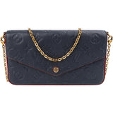 Louis Vuitton Leather Monogram Empreinte Félicie Pochette Crossbody Bag