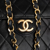 Chanel Quilted Lambskin 24K Gold Single Flap Shoulder Bag