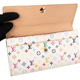 Louis Vuitton Canvas Monogram Murakami Multicolor Sarah Wallet