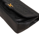 Chanel Quilted Lambskin 24K Gold Single Flap Crossbody Bag