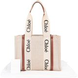 Chloé Canvas Woody Medium Shoulder Bag