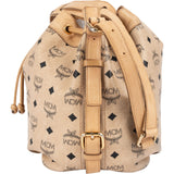 MCM Monogram Visetos Drawstring Bucket Crossbody Bag
