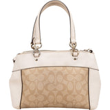 Coach Monogram Signature Canvas Prairie Satchel Handbag
