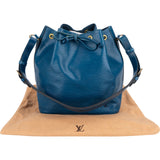 Louis Vuitton Blue Epi Leather Sac Noé Petit Shoulder Bag