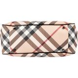 Burberry Nova-Check Monogram Patent Leather Tote Shoulder Bag
