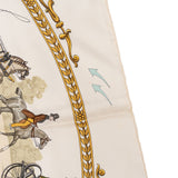 Hermès La Promenade de Longchamps Silk Carre 90 Scarf Tuch