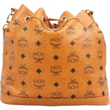 MCM Monogram Visetos Drawstring Bucket Crossbody Bag