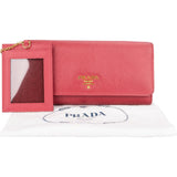 Prada Saffiano Leather Continental Wallet