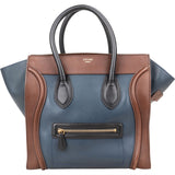Céline Tricolor Leather Luggage Handbag
