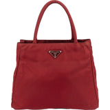 Prada Red Tessuto Handbag