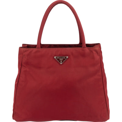 Prada Red Tessuto Handbag