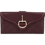 Gucci Guccissima Leather Horsebit Envelope Continental Wallet