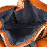 Burberry Nova-Check Haymarket Brown Leather Bridle Lynher Belt Hobo Handbag