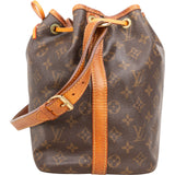 Louis Vuitton Monogram Canvas Sac Noé Petit Shoulder Bag