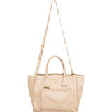 Prada Vitello Daino Leather Twin Pocket Luggage Shopper Handbag