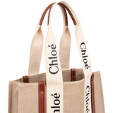 Chloé Canvas Woody Tote Medium Shoulder Bag