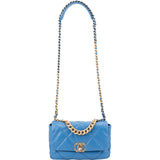 Chanel 19 Quilted Lambskin Medium Single  Flap Crossbody Bag