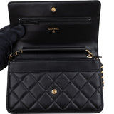 Chanel Quilted Lambskin Wallet On Chain Crossbody Bag