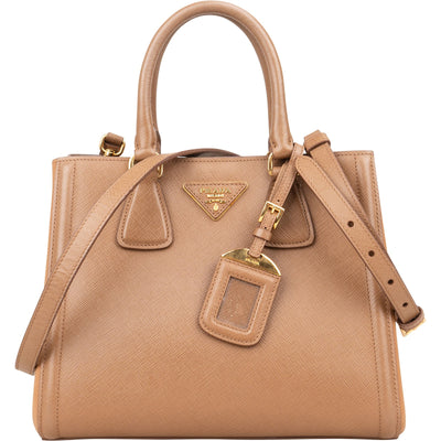 Prada Saffiano Leather Small Galleria Handbag