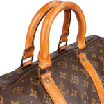 Louis Vuitton Monogram Canvas Keepall 45 Travel Bag - vintageandkickz