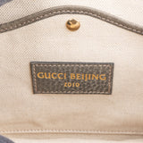 Gucci Grey Pebbled Leather Beijing 2010 Edition New Bamboo Top Handle Tassel Handbag