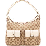 Gucci Monogram GG Abbey Double Pocket Shoulder Bag
