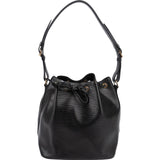 Louis Vuitton Noir Epi Leather Sac Noé Petit Shoulder Bag