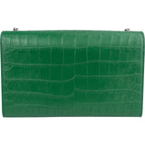 Saint Laurent Crocodile Embossed Leather Kate Tassel Crossbody Bag