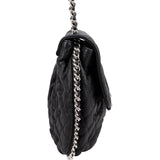 Chanel Quilted Lambskin Bubble Quilt Jumbo Single Flap Crossbody Bag