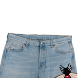 Gucci Light Blue Denim Embroidered Bee Women’s Jeans (38 / XL)