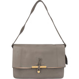 Céline Grey Calfskin Blade Shoulder Bag