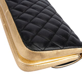 Chanel Quilted Lambskin and Metallic Leather Double Flap Crossbody Bag