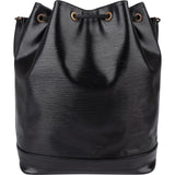 Louis Vuitton Noir Epi Leather Sac Noé Grande Shoulder Bag