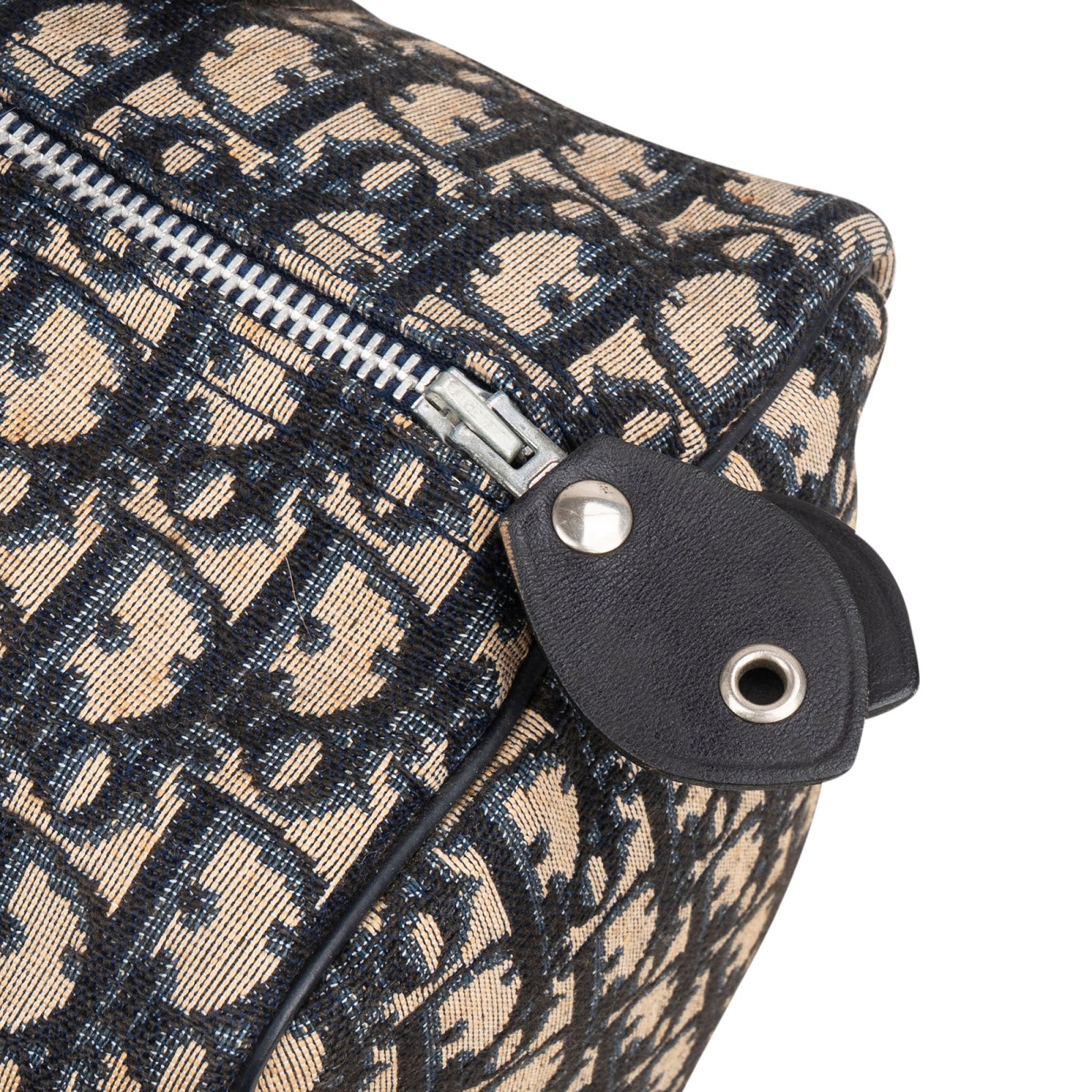 Christian Dior Trotter Monogram Oblique Boston Handbag - vintageandkickz