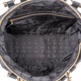 Gucci Black Leather New Bamboo Top Handle Bowling Handbag