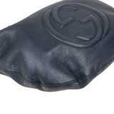 Gucci Blue Leather GG Soho Messenger Crossbody Bag