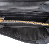 Prada Black Saffiano Leather Continental Wallet