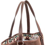 Gucci Monogram Suede GG Tote Shoulder Bag